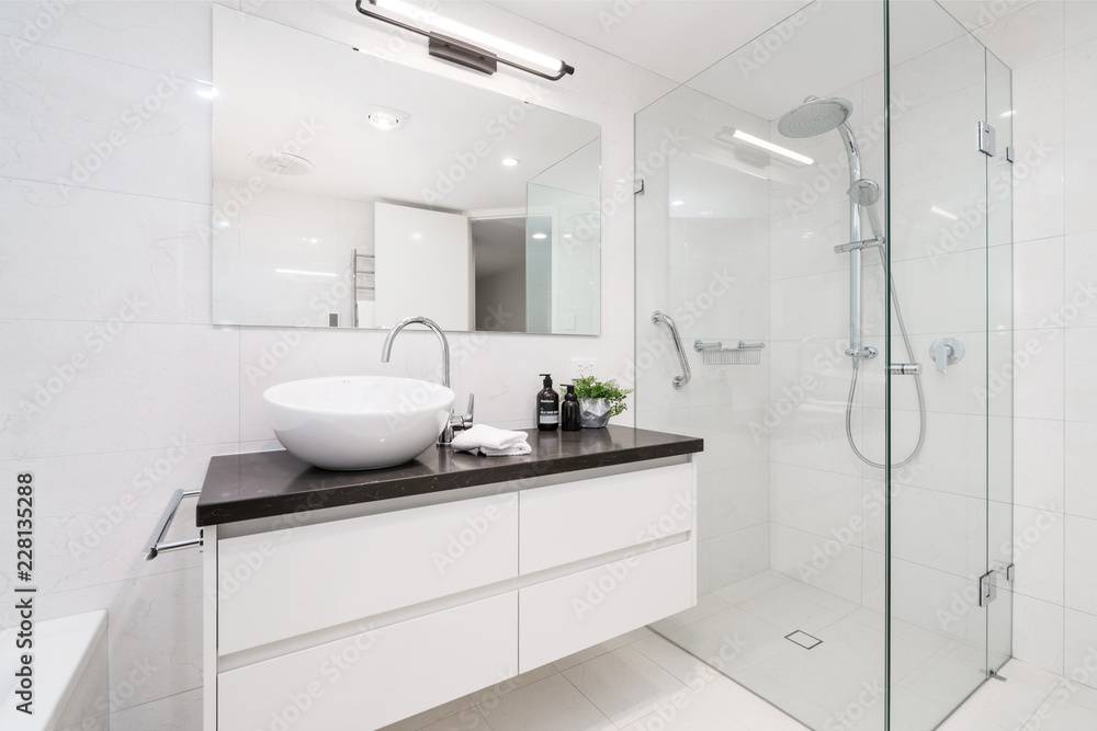 Conception d'une salle de bain dans une maison neuve Neufchâtel-en-Bray 76 en Seine-Maritime